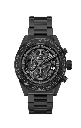 TAG Heuer Carrera Calibre Heuer 01 45 Ceramic / Skeleton / Bracelet